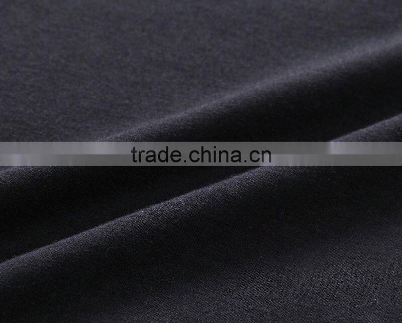 custom factory black printing plain men cotton t shirt