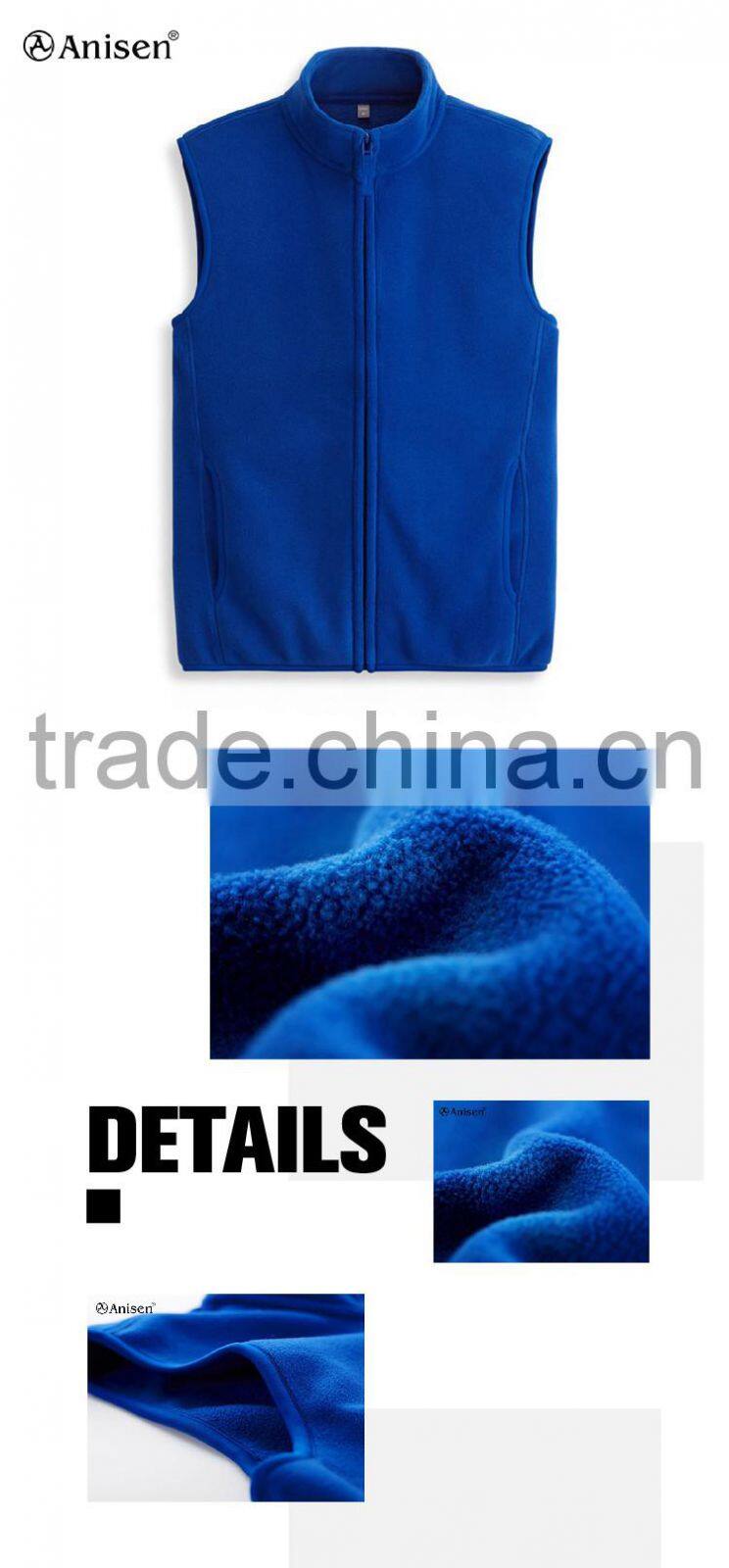 men fleece vest warm custom men vest