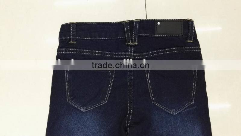 Yiwu stocks lots girl's fashion high quality tight jeans