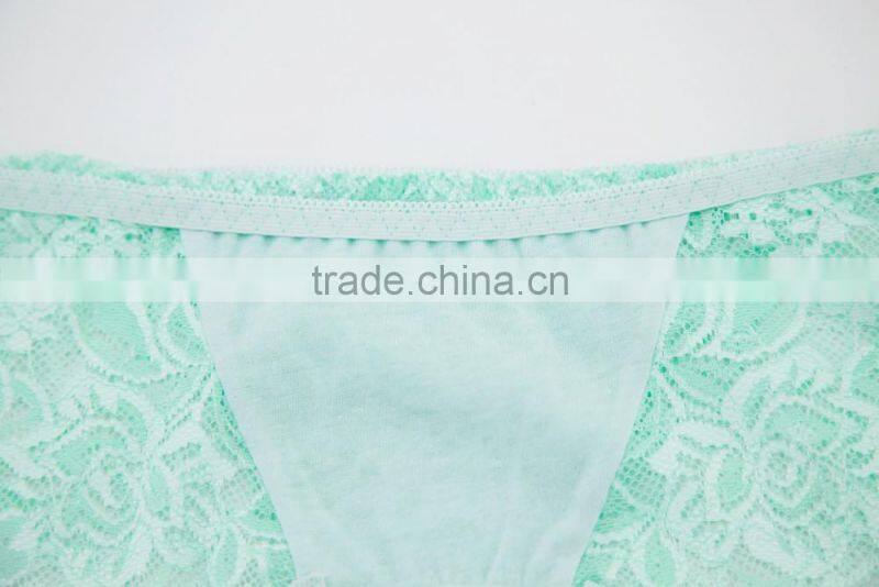 Custom High Quality 100% Silk Sexy Fancy Woman Underwear