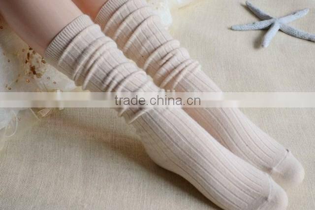Lady merino wool full terry knee high socks