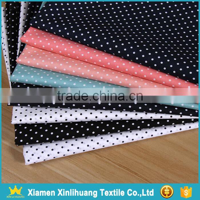 Factory Direct 100% Cotton Classic Dots Printed Fabric for Shirting