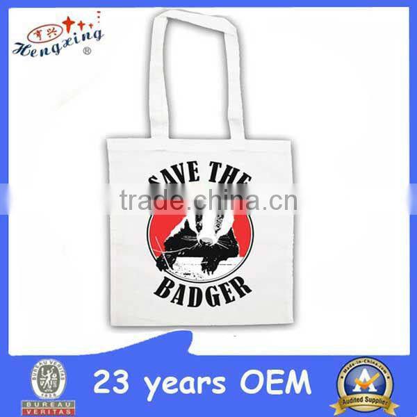 Custom design prined handled canvas bag