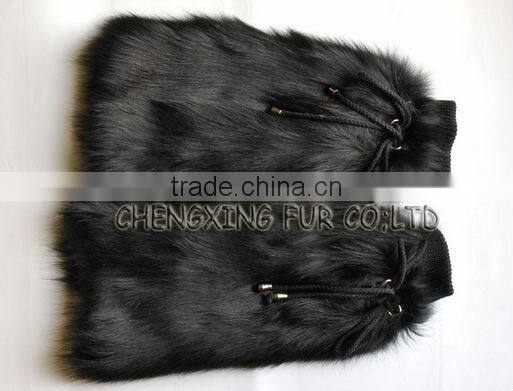 CX-A-17A Wholesale Women Winter Soft Boot Cuff Fox Fur Leg Warmers