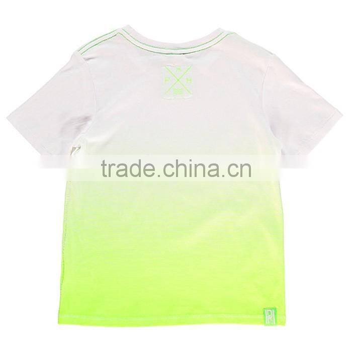 Kids wear neon brand t-shirts cusomized children cotton t shirts
