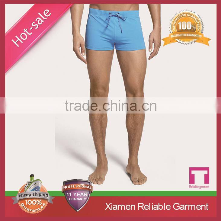 2015 New Arrival Cheap Price Men's Sexy waterproof pockets swim trunks