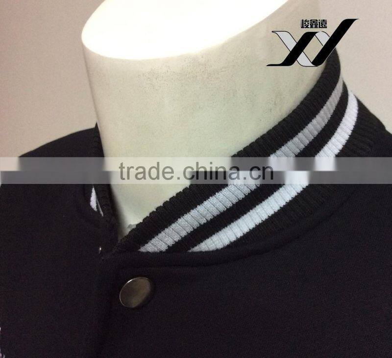 wholesale black and gray custom varsity jackets for men