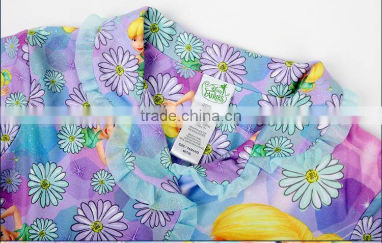 2015 the new style girl's beautiful flower loungwear