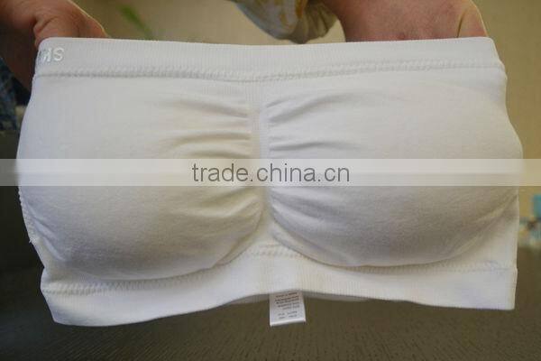top selling products 2013 Yiwu factory directly clothing wholesale girl sexy seamless corset with padded strapless tube bra