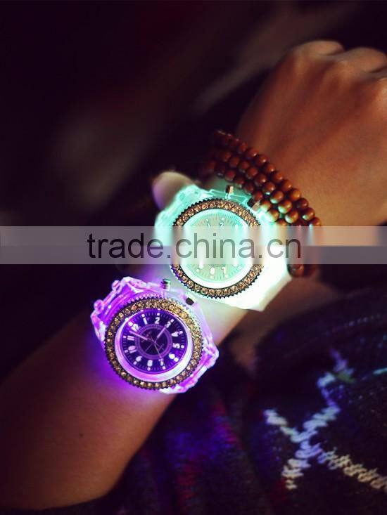 2016 Cute Couple Watch With Diamond Cheap Led Watch For Kids