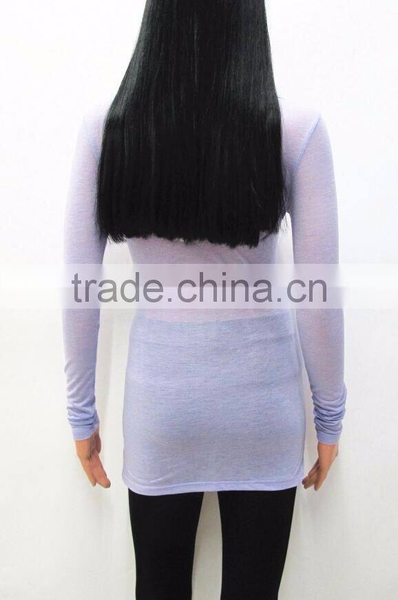 Runwaylover Hot Sale 2017 Ladies Fashion Deep V-Neck Basic T-Shirts