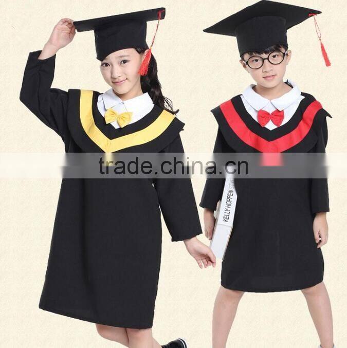 custom kids preschool graduation gowns / nice boys wearing girls school uniform for kindergarten
