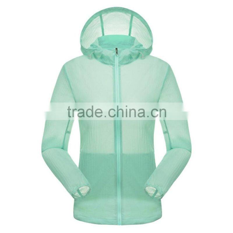 Unsex Summer Wear Sun UV Protective Clothing Thin Shirt Breathable Cool Beach Coat Outdoor sun-protective clothing