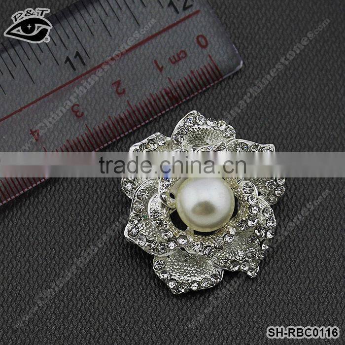 New Rhinestone Rrooches Flower Design for Clothing
