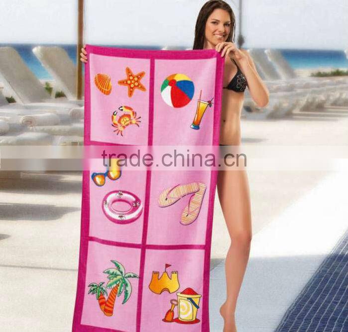 big towel with printing 70*140