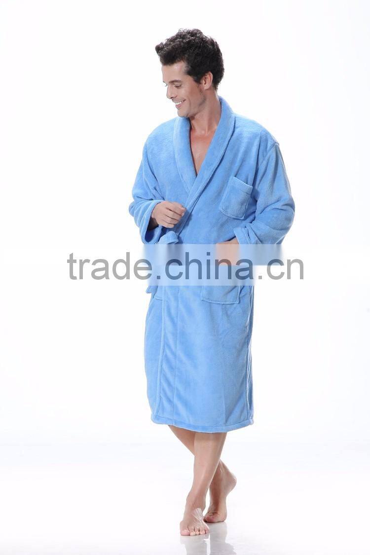 coral fleece beauty bathrobe unisex salon beauty bathrobe