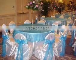 Polyester wedding chair cover banquet chair cover fashion wedding banquet chair cover satin chair cover