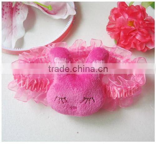 rose lovely rabbit baby bow hair bands