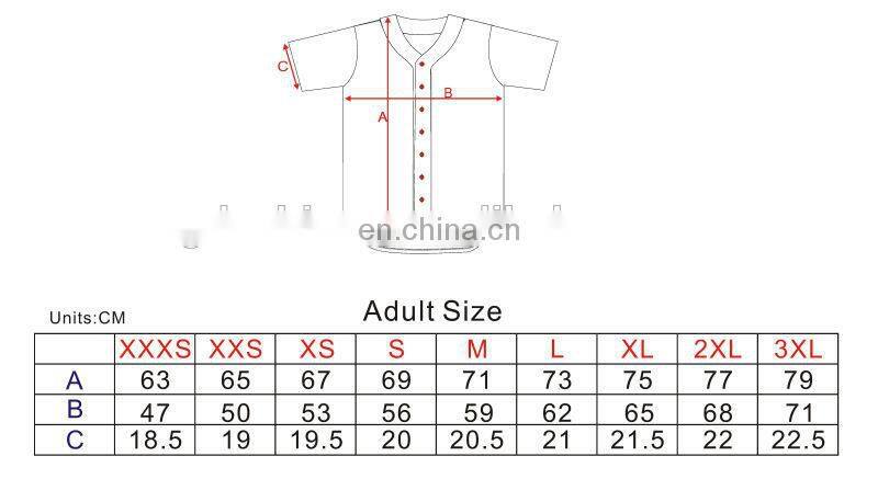 custom embroided blank sublimated baseball jersey