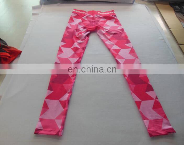 OEM design Sport Pants Pants Tights / Sublimated leggings
