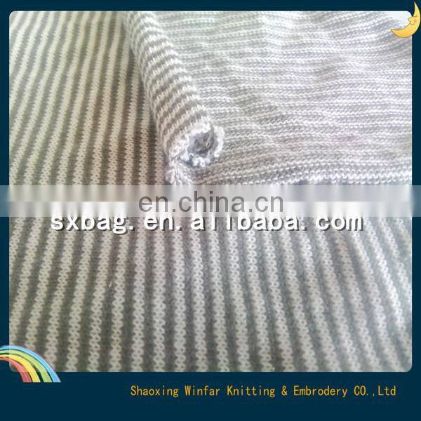 single Jersey knitting yarn dyed rayon fabric wholesale for garment