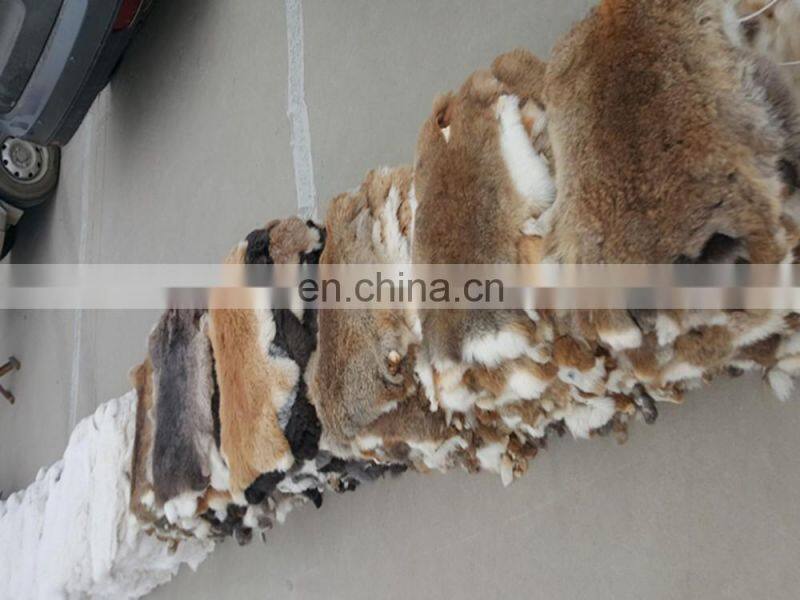 Factory Wholesale Natural tanned Rabbit Skins and all colors rabbit skins