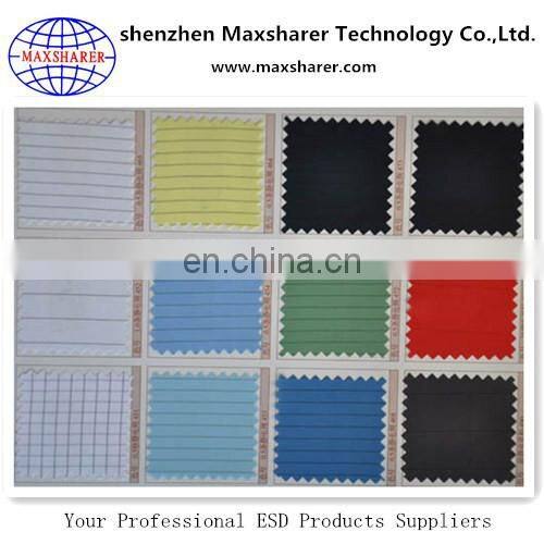 98% cotton, 2% conductive fiber cloth material esd fabric
