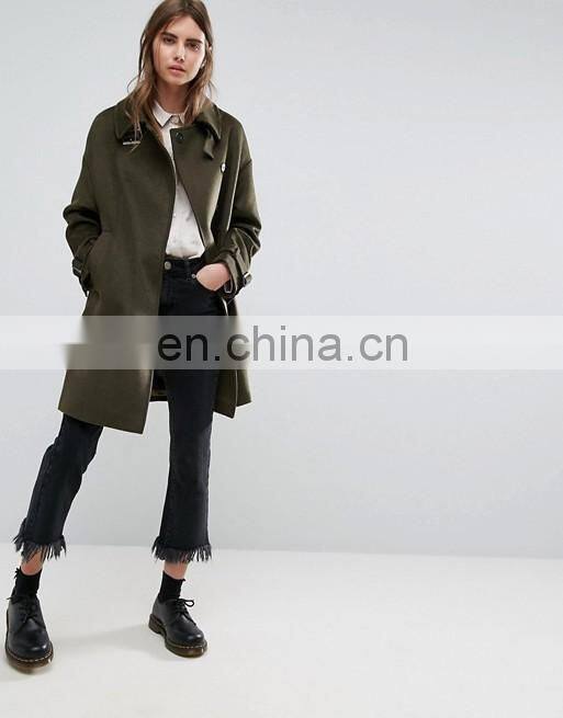 High-grade Women Long Wool Women Overcoat Paragraph Dust Coat