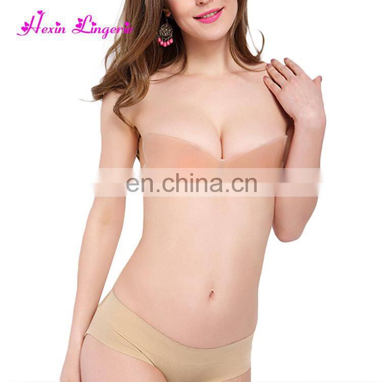 2017 Newest Seamless Invisible Transparent Breast Nipple Sexy Ladies Bra