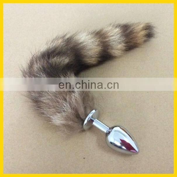 Makes you looks so sexy! Smooth cat tail anal plug for women's anal