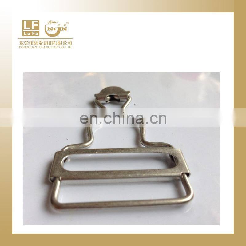 custom metal suspender adjuster buckle