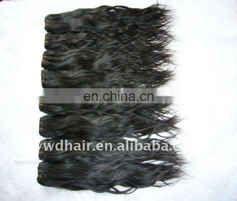 Indian quality products Remy Human Hair Machine Made Hair Weft Hair Weaving