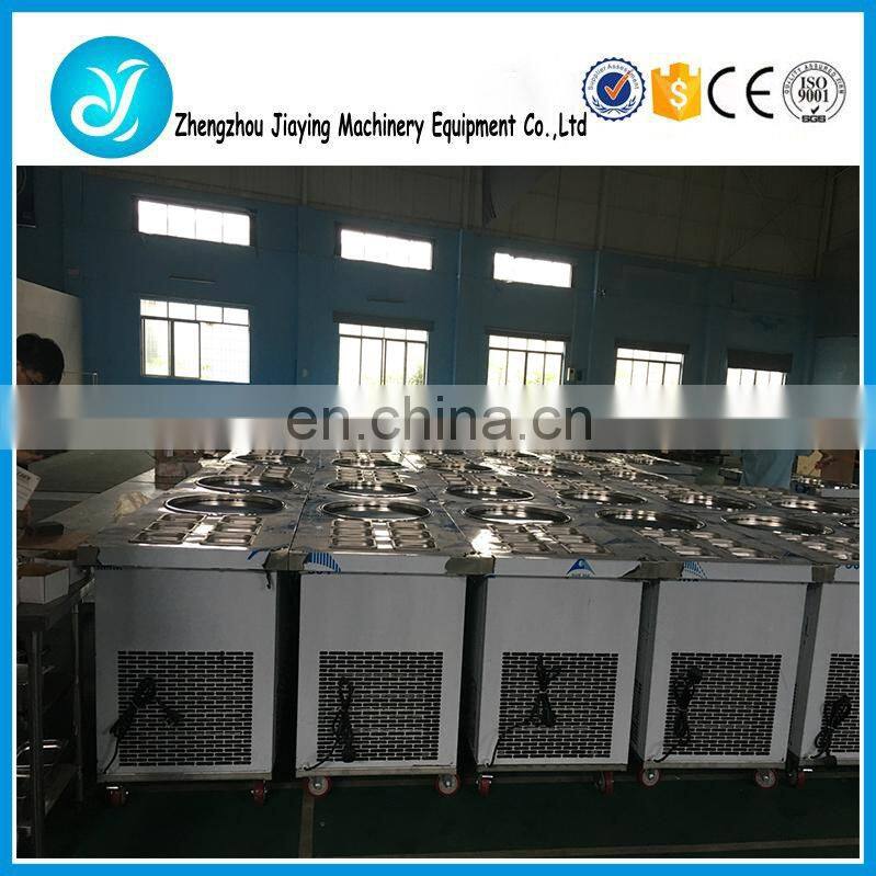 Fried Ice Cream Roll Machine with flat table