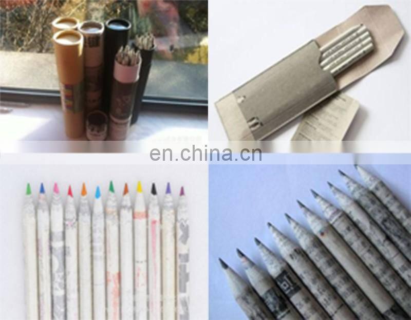 Automatic waste paper colour pencil making machine