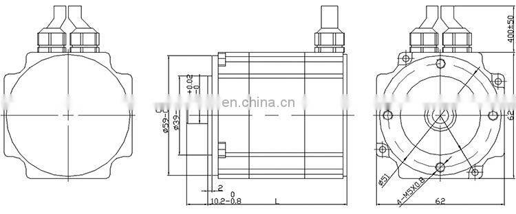 150 watt brushless dc electric motor high rpm 48v bldc motor BMM742