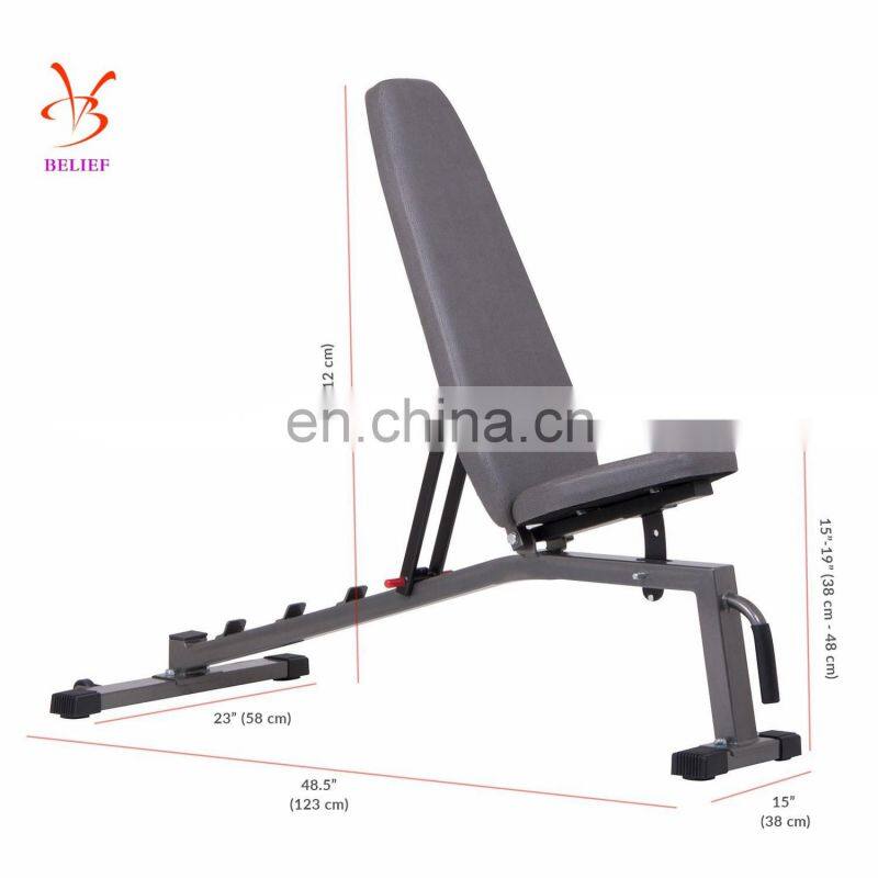 Two Piece Set Weight Bench with Squat Rack