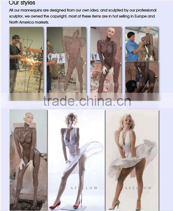Window display men pants mannequin for casual wear