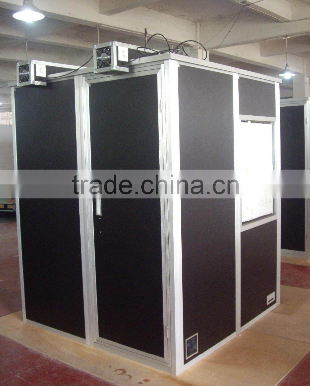 Two people light weight interpreter booth/simultaneous translation booth/simultaneous interpreter room