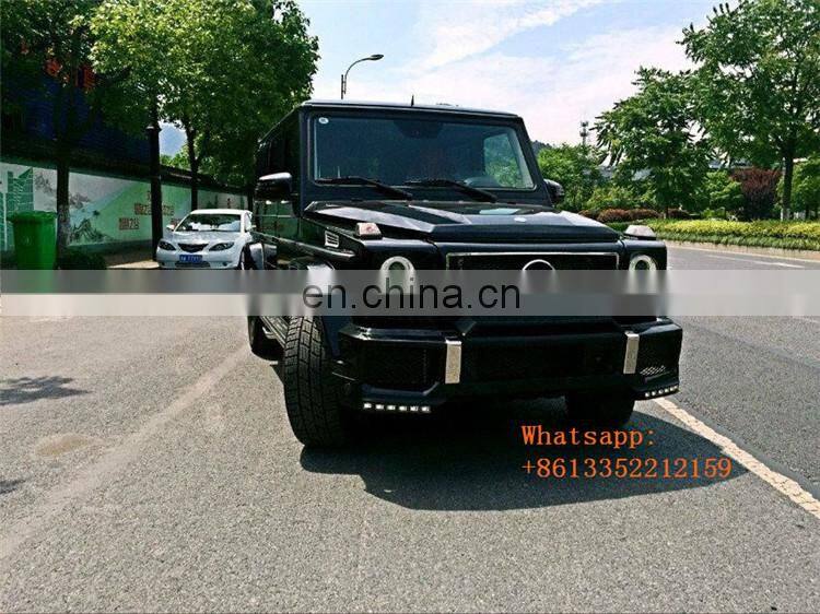 G CLASS W463 B style front lip with B led lights fit for G wagon W463 G63 G65 front bumper for autoparts