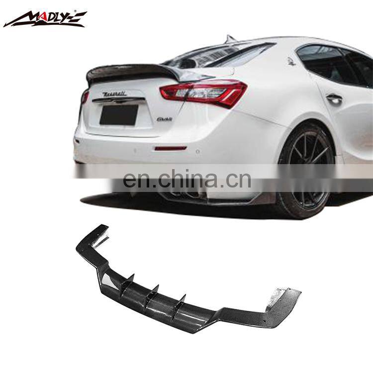 Body kits for 2018 Maserati Ghibli Front Lip for Maserati Ghibli Side skirts for Ghibli Rear Diffuser Carbon Fiber Material