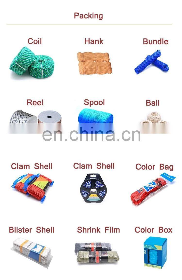 Good Quality High tensile Twisted 8mm 3-Strand PE Rope