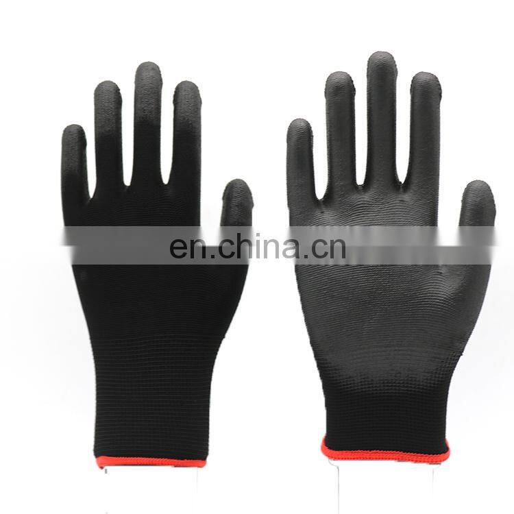 Polyurethane Glove High Visibility PU-Coated Gloves Construction Saftey Gloves