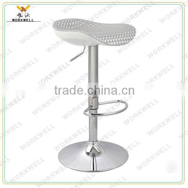 cheap design ABS metal high swivel bar lounge chairs