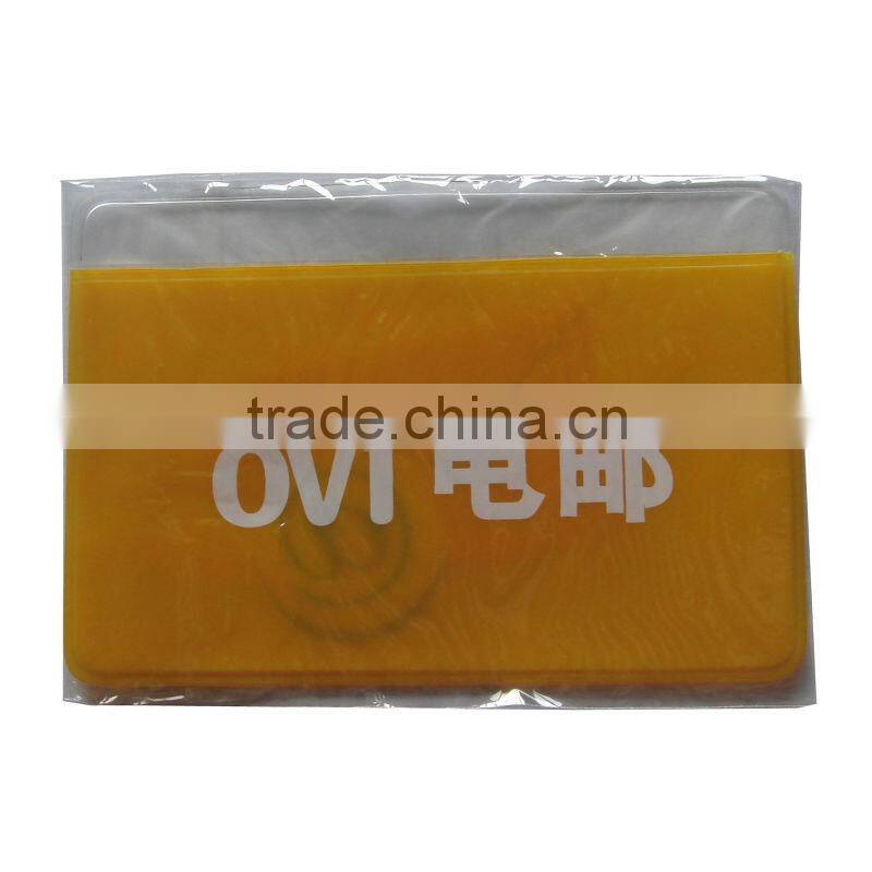 packaging plastic pouch for eye towel Glasses cloth plastic pouches for id cards