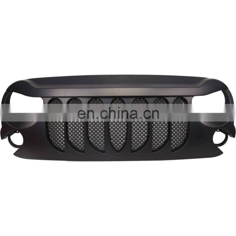 matte black car grills for jeep for wrangler 2007-2017 shanghai sanfu