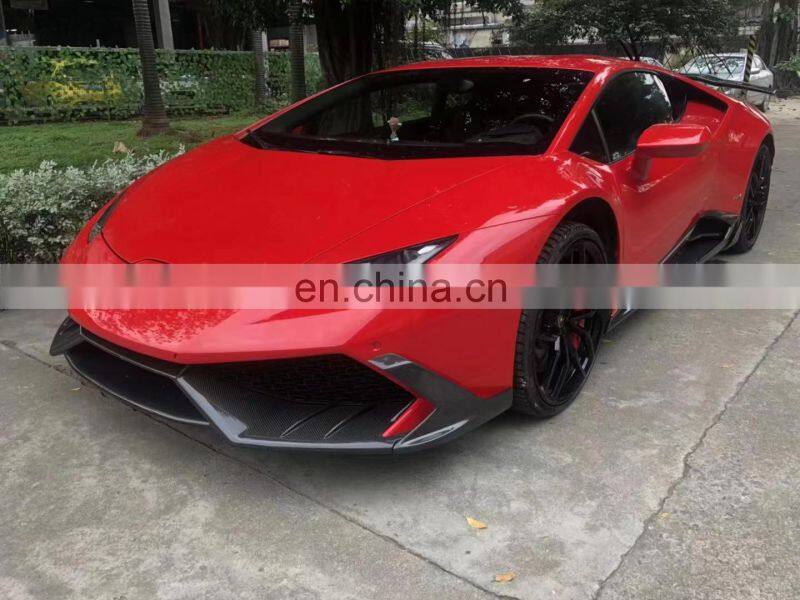 Runde Carbon Fiber Material For Lamborghini Huracan LP610 Mansory Style Body Kit Front Lip Rear Lip Side Skirts Spoiler
