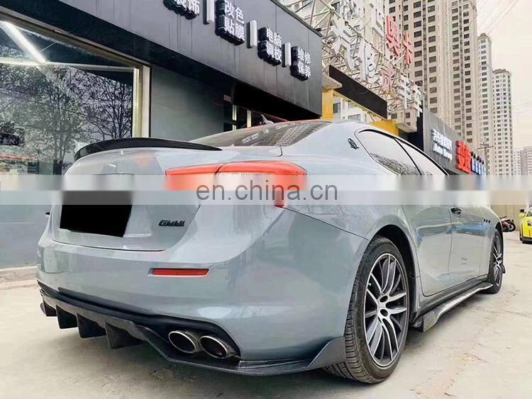 Runde Carbobn Fiber Material New Style Bodykit With Front Rear Lip Side Skirt Spoiler For Maserati Ghibli Body Kit