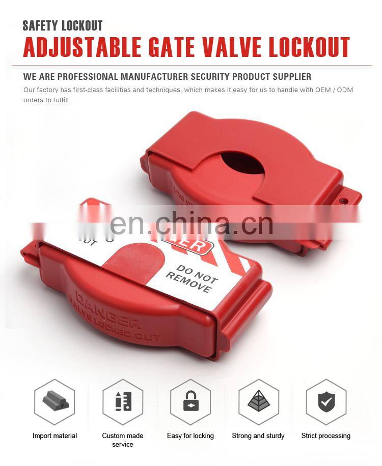 China Manufacture Resistant Temperature Durable Polypropylene Adjustable Gate Valve Lockout