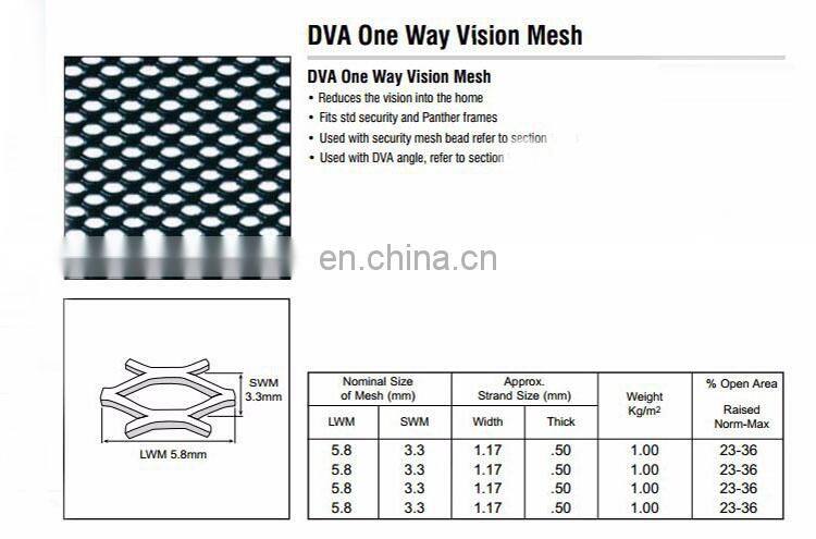 window and door security protection diamond mesh screen supplier