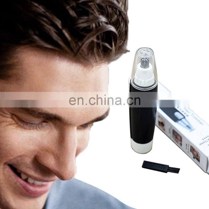 New Portable Electric Nose Hair Trimmer Man Shaving Nose hair removal shaver clipper Black No Spray Nose Hair Clipper